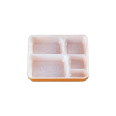 給食弁当容器 (洗浄タイプ) 幼稚園 仕切無 B-181YD-タカギ産業株式会社