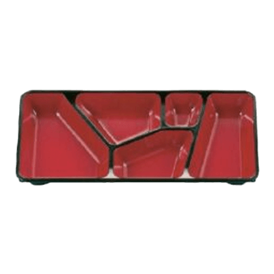 給食弁当容器 (洗浄タイプ) ABS漆器 あさひ松花堂・中 ABS-202-タカギ産業株式会社