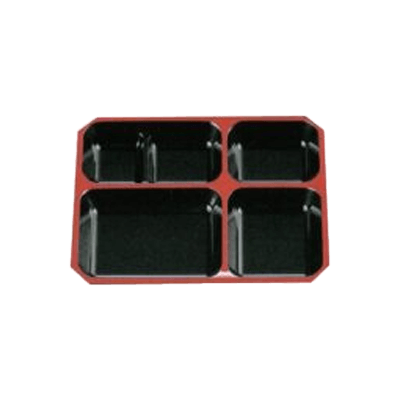 給食弁当容器 (洗浄タイプ) ABS漆器 ふじ・大 ABS-160-タカギ産業株式会社