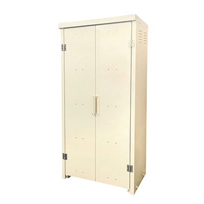 高圧ガス容器収納庫 47L容器2本用 HKSシリーズ HKS-02-株式会社ホクエイ