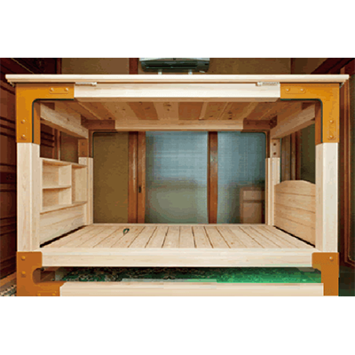 耐震ベッド (シェルター) WOOD・LUCK (ウッドラック)-株式会社東山電機製作所