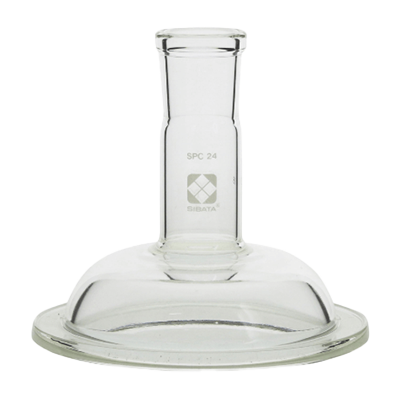 ガラス製のセパラブルフラスコ用カバー 平面すり合わせタイプ SPCセパラブルカバー 85mm 1口-柴田科学株式会社