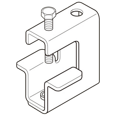 ハンガーレール関連部材 一般形鋼・リップみぞ形鋼用吊り金具 TBC-バクマ工業株式会社
