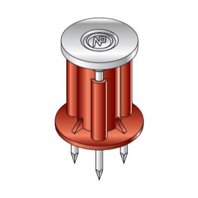 先埋めインサート 合板型枠一般スラブ用鉄くぎインサート セーフティスチールSS・SSD 合板型枠用-エヌパット株式会社