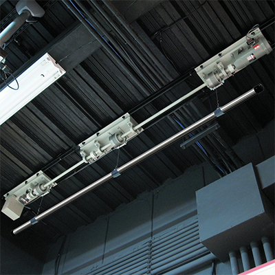 美術バトン 電動大型 (吊荷重80kgf) BEL (丸パイプ／角パイプ)-株式会社オーエス