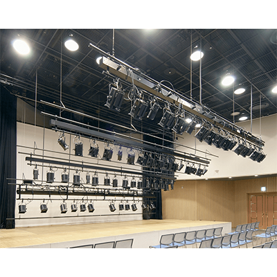 美術バトン 電動特大型 (吊荷重250kgf) BEX (丸パイプ／角パイプ／グリッド／トラス)-株式会社オーエス