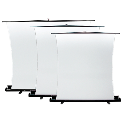 フロアスタンドスクリーン アスペクトフリー サイドテンション SVS-FN-H2-株式会社オーエス