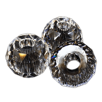 ペン立てにも使える 最高級クリスタルパーツ ボール型 1個 (40mm/穴貫通タイプ) AS-710-株式会社ELJEWEL