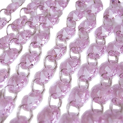 クリスタルカーテン チャイニーズクリスタルラインパーツ ピンク (100cm) CH-line-PI-株式会社ELJEWEL