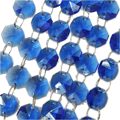 クリスタルカーテン チャイニーズクリスタルラインパーツ ブルー (100cm) CH-line-BL-株式会社ELJEWEL