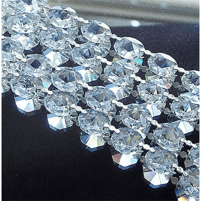 クリスタルカーテン 最上級品 チェコ製クリスタル・ラインパーツ リボン型 (1本/100cm) PRC-line1-株式会社ELJEWEL