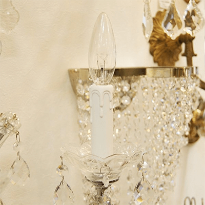 シャンデリア部材 プラスチックロウカン (ろうそくタイプ) ホワイト roukanP-wh-株式会社ELJEWEL