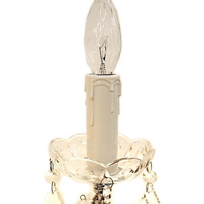 シャンデリア部材 プラスチックロウカン (ろうそくタイプ/ツヤ有) ホワイト roukanP-wh2-株式会社ELJEWEL