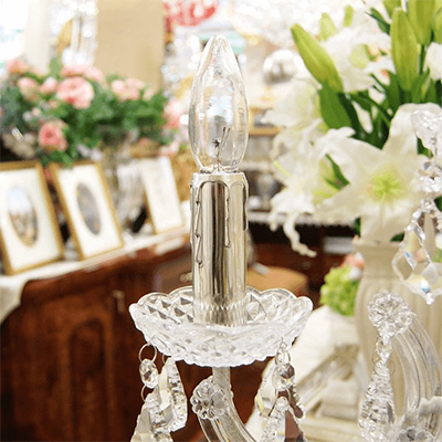 シャンデリア部材 プラスチックロウカン (ろうそくタイプ) クローム roukanP-ch-株式会社ELJEWEL