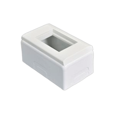 複合コンセント (45モジュール) 用 (横型、45モジュールおよび45ハーフモジュール用) 露出配線ボックス FA-2570-BOXSET-株式会社ネットメカニズム