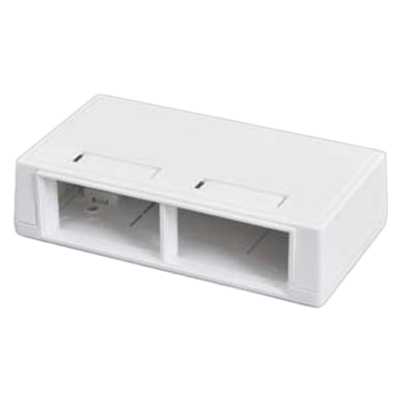 スナップインコネクタ用 露出配線ボックス 4口用 SY-M4-U2-P-株式会社ネットメカニズム