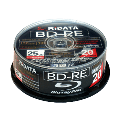 ディスクメディア BD-RE For Video BD-RE130PW 2X.20SP C-アールアイジャパン株式会社