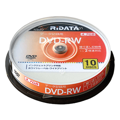 ディスクメディア DVD-RW For Data 2× DVD-RW4.7G. PW10SP A-アールアイジャパン株式会社