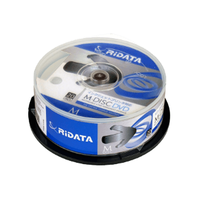 ディスクメディア M-DISC DVD+R M-DVD4.7GB.PW20SP-アールアイジャパン株式会社