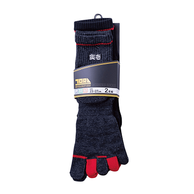 2足組5本指ソックス (無地) 0101-909-株式会社アグロワークス