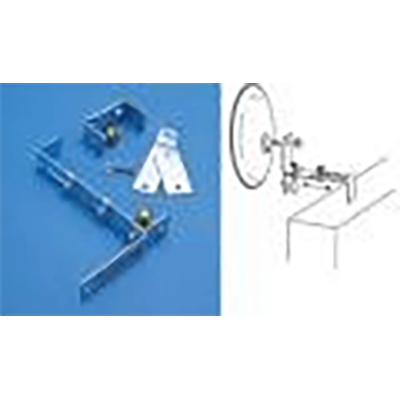 安全用品 カーブミラー ミラーサポート用品 はさみ込み取り付け金具 HK-1-有限会社浜名工販