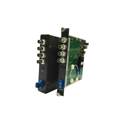 光ファイバー伝送ユニット AHD/TVI/CVI/CVBS マルチフォーマット対応 映像4ch シングルモード 伝送距離20km-株式会社スリーディー