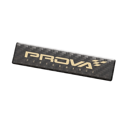PROVA ロゴプリントのブラックカーボンエンブレム カーボンエンブレム-株式会社プローバ