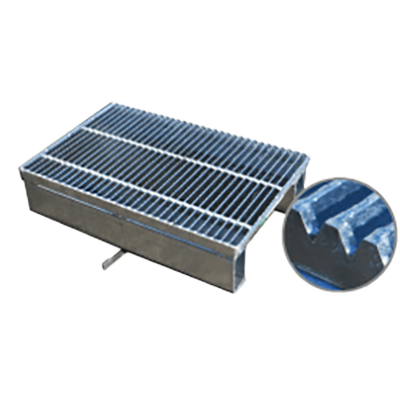 オリジナルグレーチング ハイテンバキュームグレーチング 側溝かさあげ用 JIS道路側溝用 ハイテン鋼製グレーチング防災型 T-25-株式会社宝機材