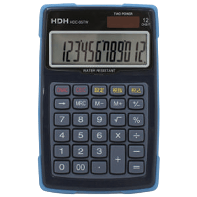 防滴電卓 HDC-05TW-保土ヶ谷電子販売株式会社