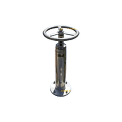 開栓キー DC型手動開閉台オールステンレス製 (内ねじ式・外ねじ式)-千代田工業株式会社