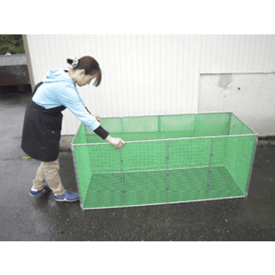 アルミ製折り畳みゴミ収集ボックス 標準型-株式会社大栄溶接工業