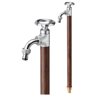 MIZSEI スプリンクルスリム3Dバルブハンドル クルミ木目-株式会社竹藤商店