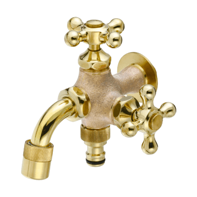 MIZSEI 二口万能胴長水栓 鋳肌-株式会社竹藤商店