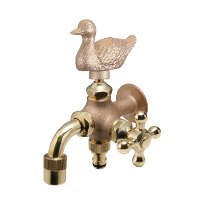 MIZSEI 二口万能胴長水栓 カモ-株式会社竹藤商店