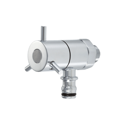 MIZSEI ホース接続回転水栓 メッキ-株式会社竹藤商店