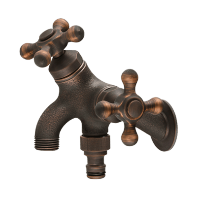 MIZSEI T14型二口横水栓 ブロンズ-株式会社竹藤商店