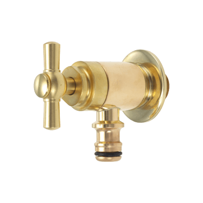 MIZSEI ホース接続水栓一文字ハンドル 研磨-株式会社竹藤商店