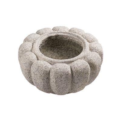 中国産菊鉢 白-株式会社竹藤商店