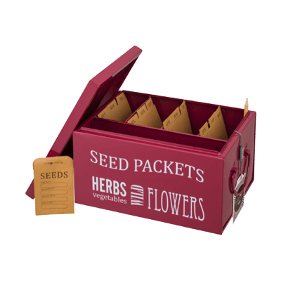 イギリス産 バーゴン＆ボール 種子保管箱 レッド-株式会社竹藤商店