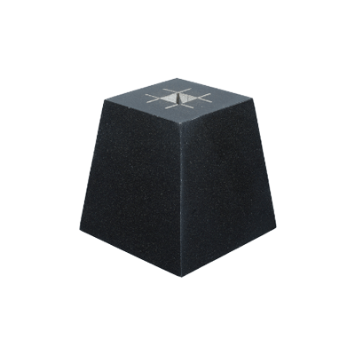 中国産 つか石 角 黒 五面本磨き仕上げ-株式会社竹藤商店