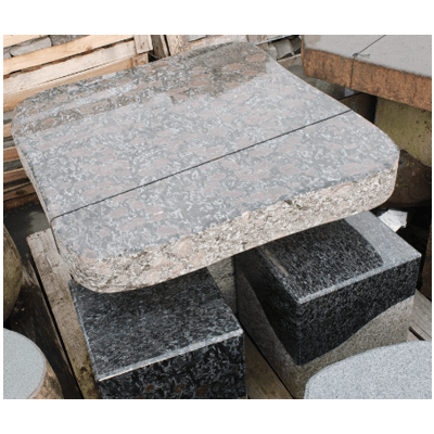 中国産 ストーンテーブルセット 山西黒紫-株式会社竹藤商店