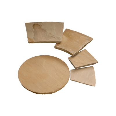 インド産 ヴィスタストーン サンドサークル ラジグリーン-株式会社竹藤商店