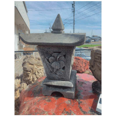 インドネシア産 バリ パラスストーン ランプシェード 四角置型-株式会社竹藤商店