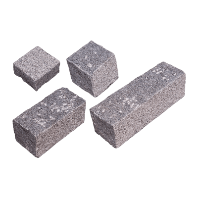 ベトナム産 クワンストーンピンコロ グレー ノミギリ仕上げ-株式会社竹藤商店