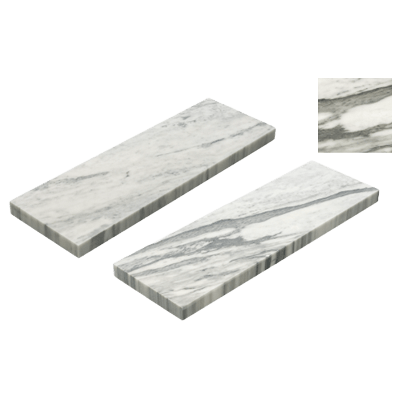 ギリシャ産 アクロスマーブル 笠石 ホワイトスカイ-株式会社竹藤商店