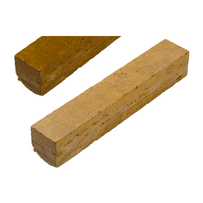 トルコ産 トラバーチン 延石 イエロー タンブル仕上げ-株式会社竹藤商店