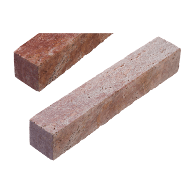 トルコ産 トラバーチン 延石 ピンク タンブル仕上げ-株式会社竹藤商店