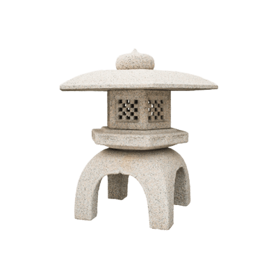 愛知県産 岡崎高級灯篭 古代角雪見 万成石-株式会社竹藤商店