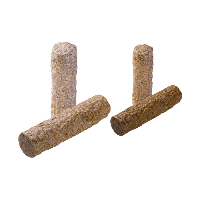 中国産 御影石擬木 錆 全面ノミギリ仕上げ-株式会社竹藤商店