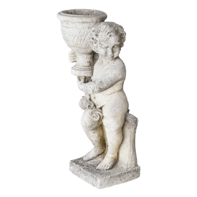 イギリス産 ソロパーク Cupid with Vase 花器を持った-株式会社竹藤商店